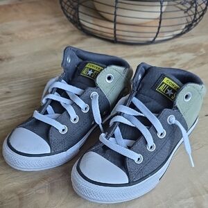 Converse Kids Gray and White Sneakers